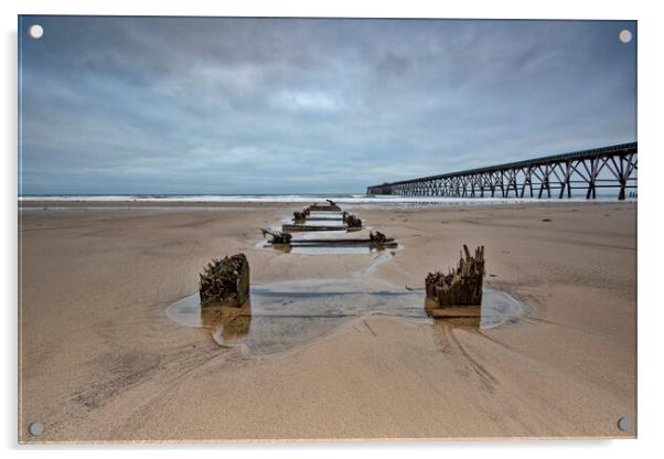 Steetley Pier Acrylic by Steve Smith