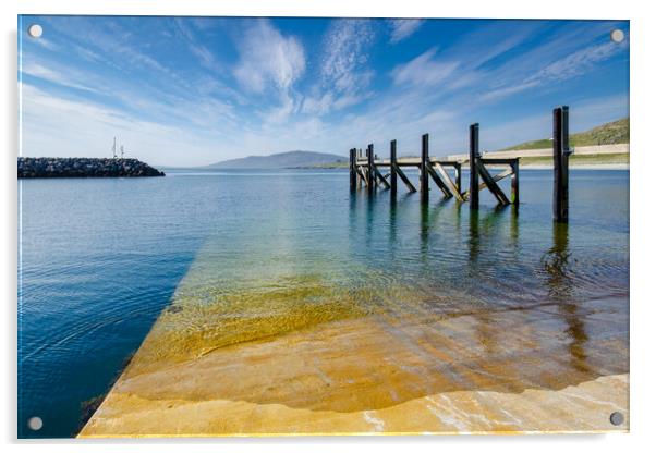 Tranquil Eriskay Bay Acrylic by Steve Smith