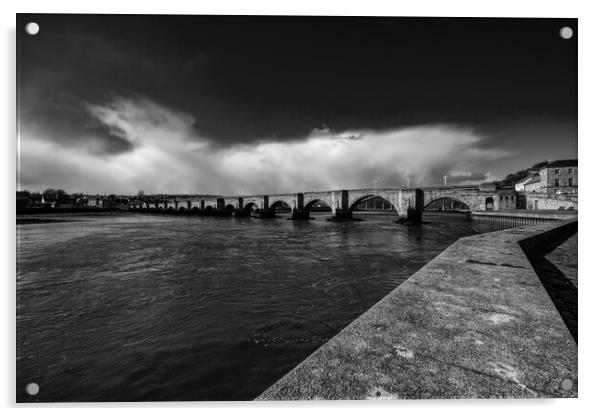 Berwick Bridge Acrylic by Steve Smith