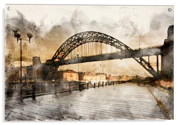 Tyne Bridge Acrylic by Steve Smith