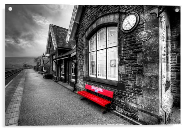 Ribblehead Station Acrylic by Steve Smith