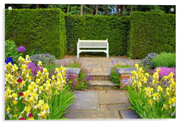 Enchanting Beauty of Newby Hall Gardens Acrylic by Steve Smith
