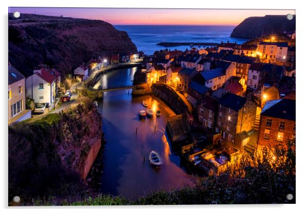 Staithes North Yorkshire Acrylic by Steve Smith