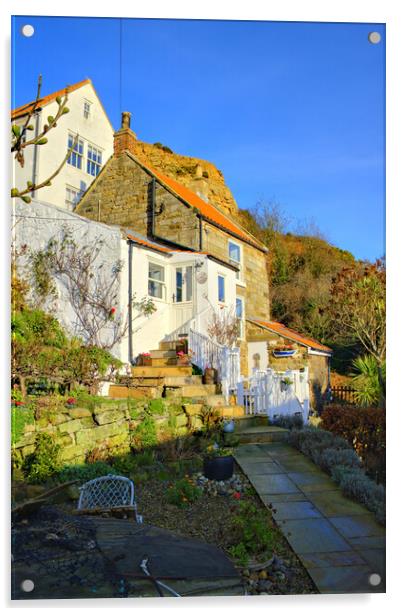 Runswick Bay North Yorkshire Acrylic by Steve Smith