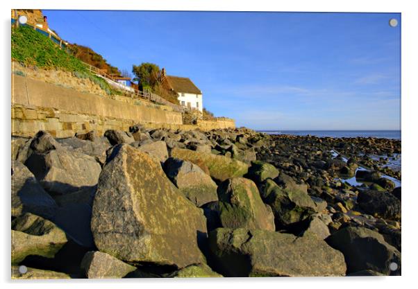 Runswick Bay North Yorkshire Acrylic by Steve Smith