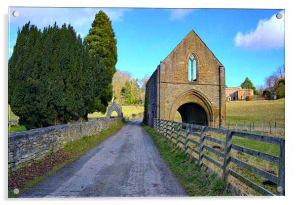 A Gateway to Medieval Majesty Acrylic by Steve Smith