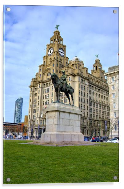 Regal Majesty at Liverpools Pier Head Acrylic by Steve Smith
