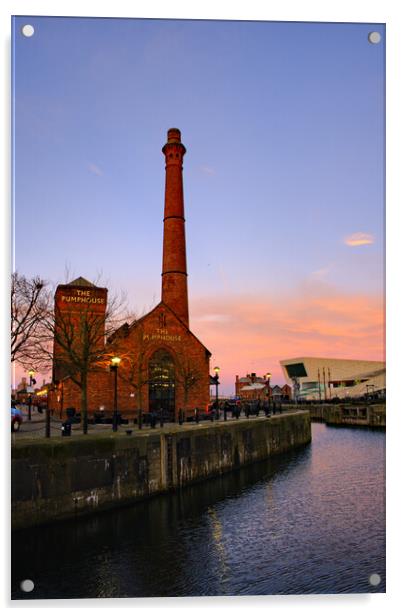 The Pumphouse Liverpool Acrylic by Steve Smith