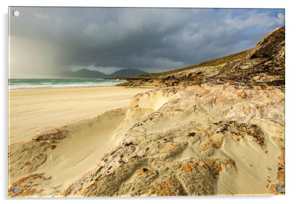 Luskentyre Beach Acrylic by Steve Smith