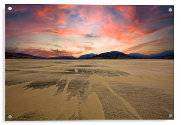 Luskentyre Beach Acrylic by Steve Smith