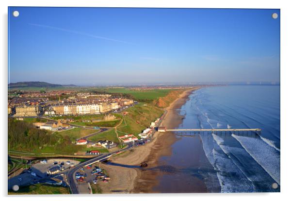 Saltburn By The Sea Pier Acrylic by Steve Smith