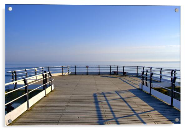 Saltburn By The Sea Pier Acrylic by Steve Smith