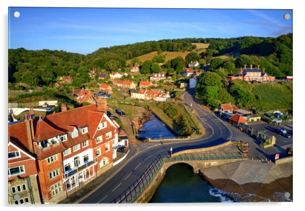 Sandsend North Yorkshire Acrylic by Steve Smith