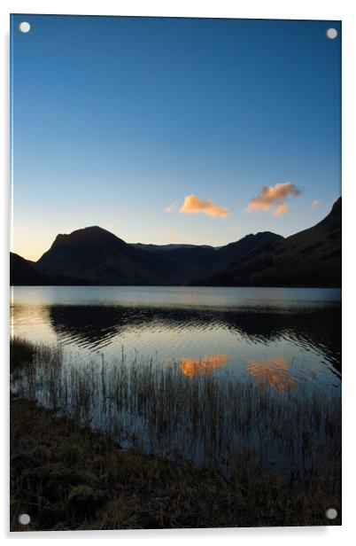 Buttermere Lake District Acrylic by Steve Smith