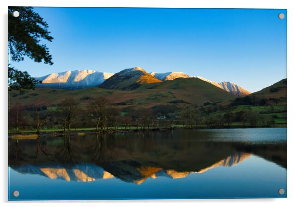 Buttermere Lake District Acrylic by Steve Smith