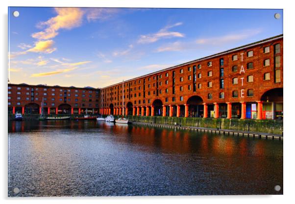 Royal Albert Docks Acrylic by Steve Smith