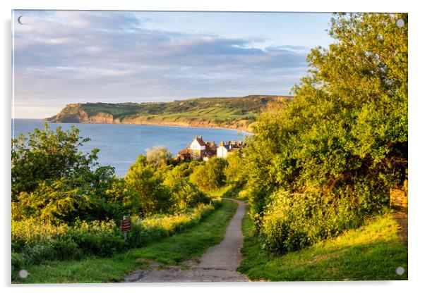 Majestic Beauty of Robin Hoods Bay Acrylic by Steve Smith