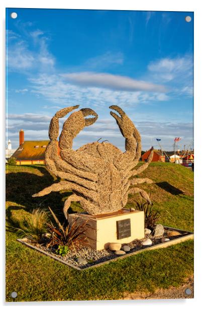 Withernsea Crab Acrylic by Steve Smith