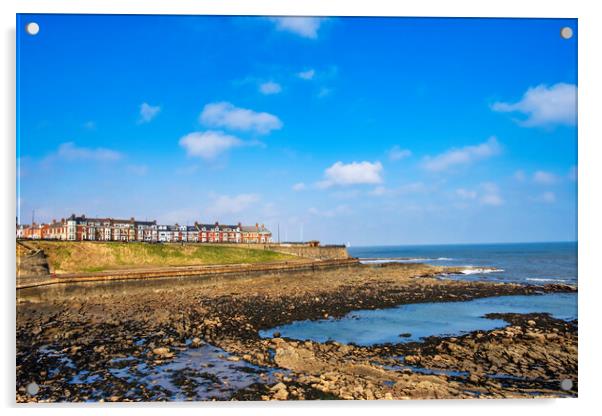 Whitley Bay Beach Acrylic by Steve Smith