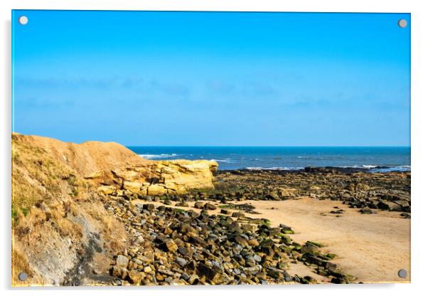 Longsands Beach Tynemouth Acrylic by Steve Smith