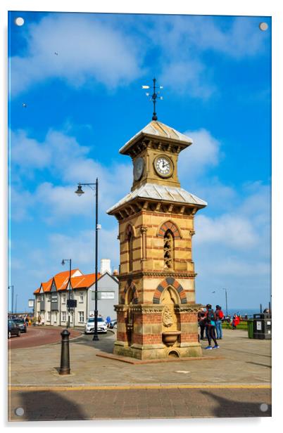 Tynemouth Clock Tower Acrylic by Steve Smith