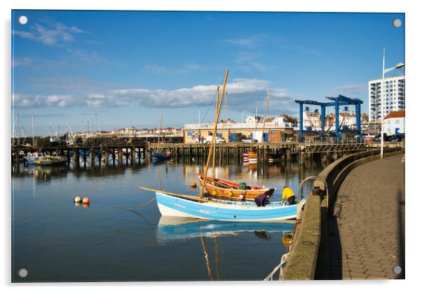 Bridlington Harbour Acrylic by Steve Smith