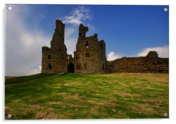 Dunstanburgh Castle Acrylic by Steve Smith