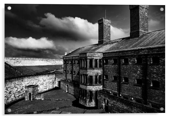 Lincoln Castle Prison Acrylic by Steve Smith