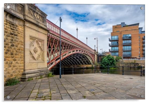 Crown Point Bridge Leeds Acrylic by Steve Smith