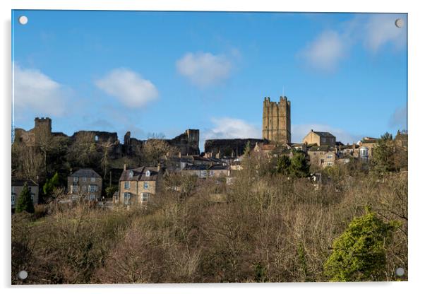 Richmond Castle Acrylic by Steve Smith