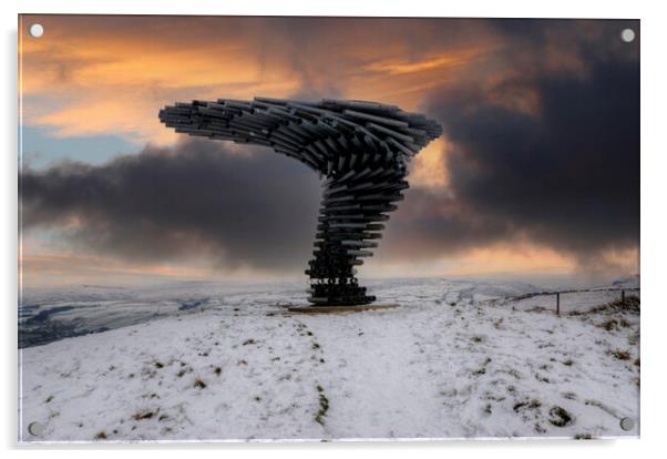 Singing Ringing Tree Serenades Nature. Acrylic by Steve Smith