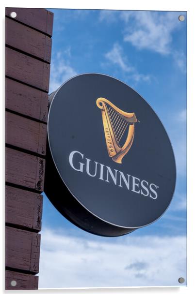 Guinness Logo: Iconic Irish Symbol Acrylic by Steve Smith