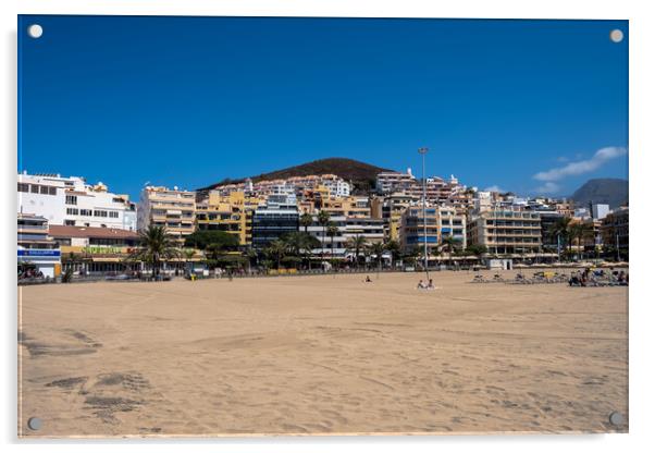Los Cristianos Tenerife: Sunny Paradise Acrylic by Steve Smith