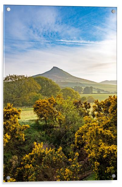 Roseberry Topping: Picturesque Hilltop Adventure. Acrylic by Steve Smith