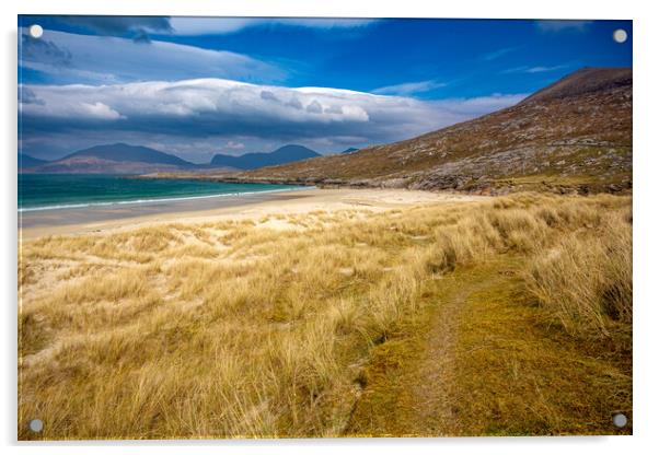 Luskentyre: A Turquoise Paradise Beach. Acrylic by Steve Smith