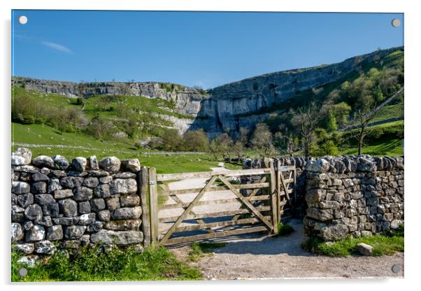 Malham Cove: A Natural Wonder. Acrylic by Steve Smith