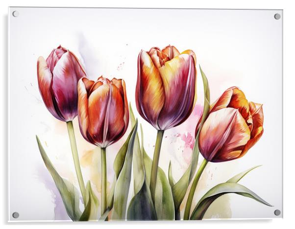 Tulips Acrylic by Steve Smith