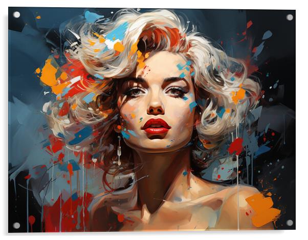 Marilyn Munroe Acrylic by Steve Smith