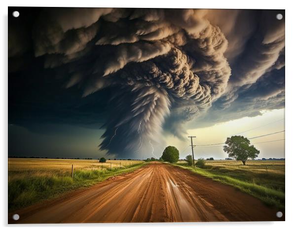 Tornado Alley Acrylic by Steve Smith