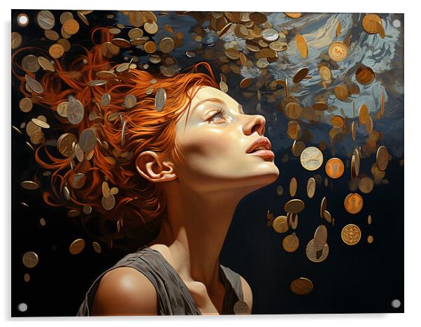 A Penny For Your Thoughts Acrylic by Steve Smith