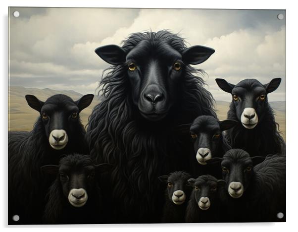 Black Sheep Of The Family Acrylic by Steve Smith