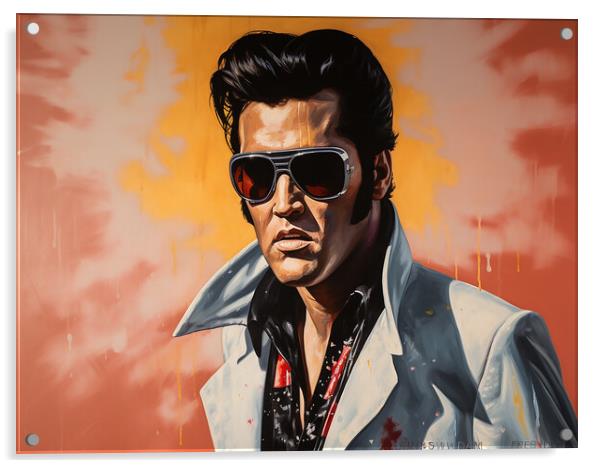 Elvis Has Left The Building Acrylic by Steve Smith