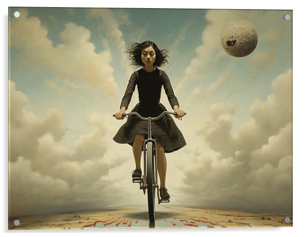 On Yer Bike Acrylic by Steve Smith