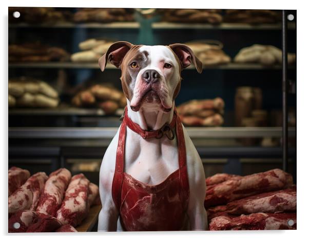 Fit As A Butchers Dog Acrylic by Steve Smith