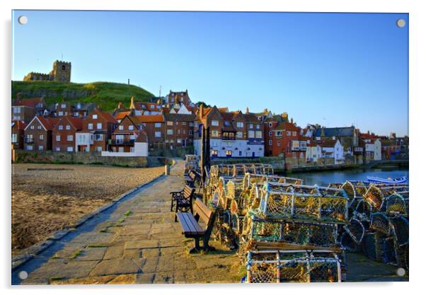 Morning At Whitby Acrylic by Steve Smith