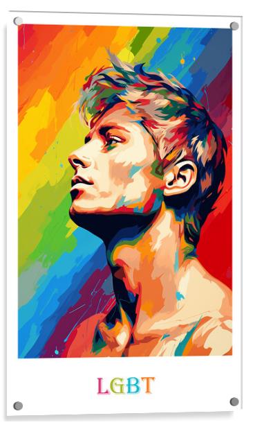 LGBT Poster Acrylic by Steve Smith