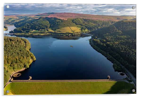 Ladybower Reservoir Peak District Acrylic by Steve Smith