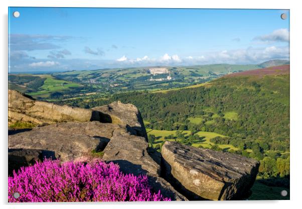 Bamford Edge Heather Acrylic by Steve Smith