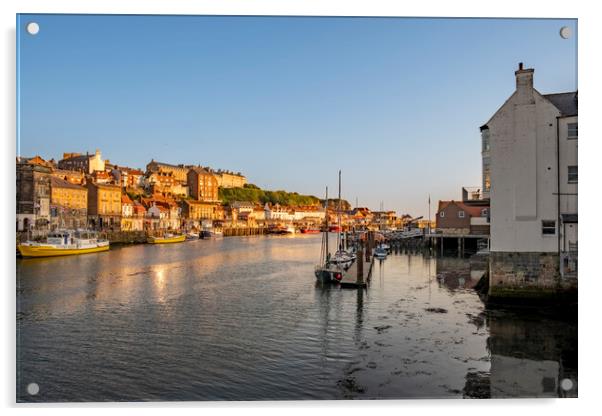 River Esk Whitby Acrylic by Steve Smith