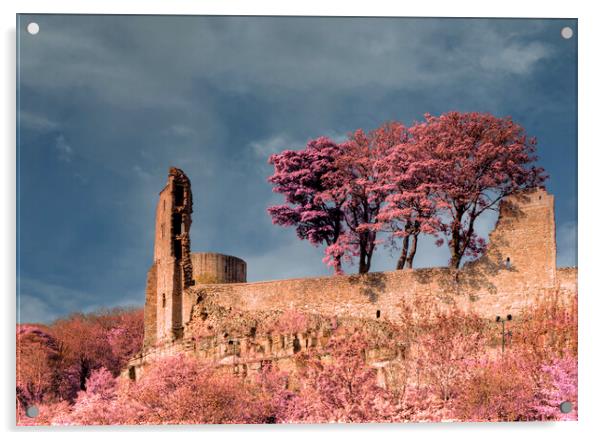 Barnard Castle Infrared Acrylic by Steve Smith